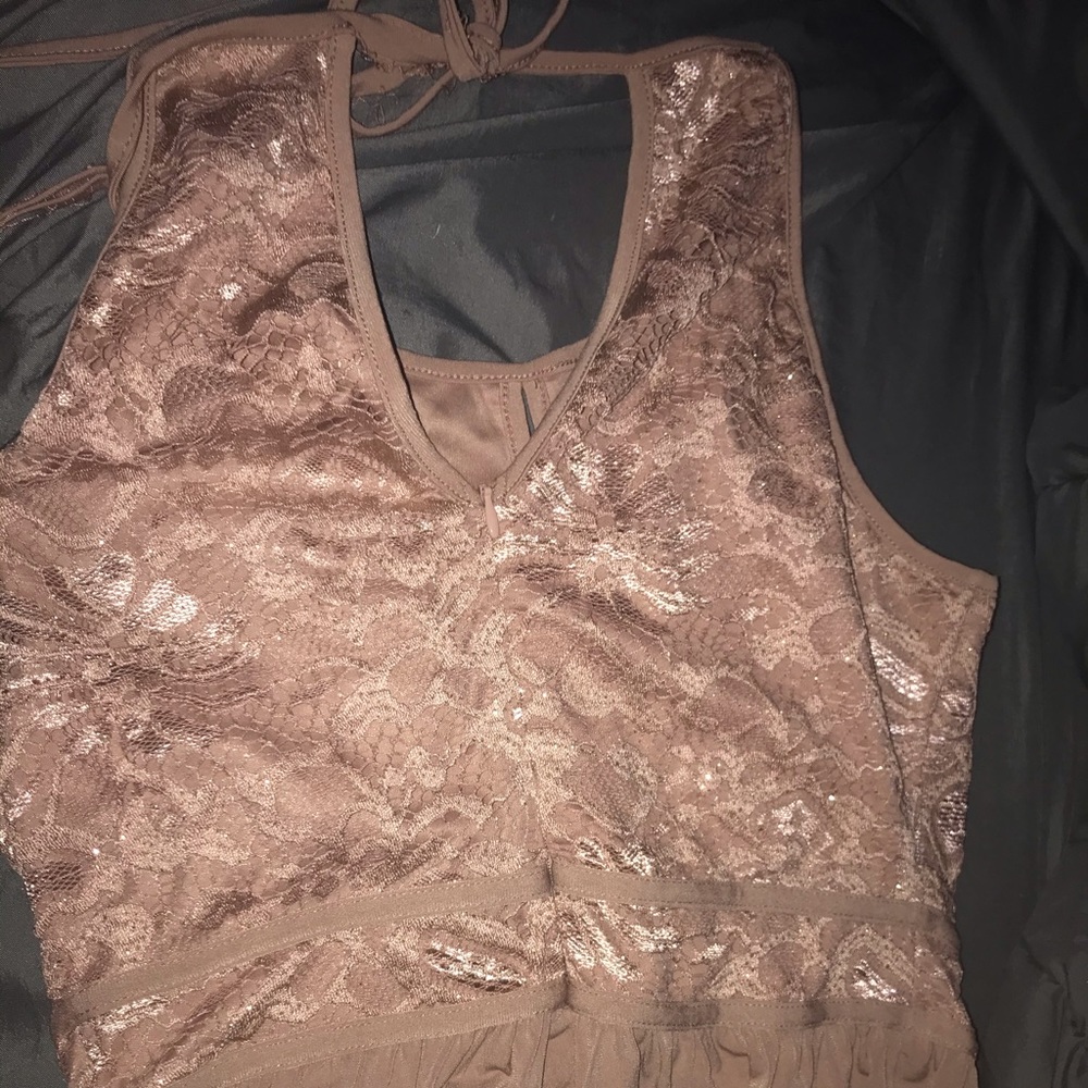 Pink bridesmaid maxi dress - Picture 2 of 3